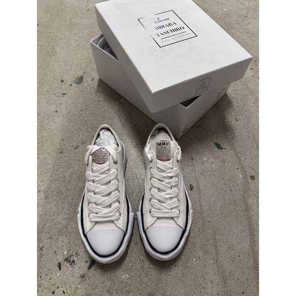 Maison MIHARA YASUHIRO Peterson 23 Original Sole Canvas Garment Dye Sneakers - Picture 4 of 11